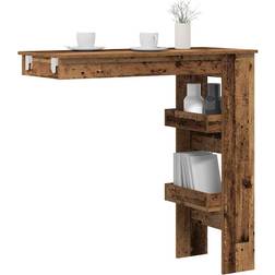 vidaXL Väggmonterat Gammalt Trä 102x45x103.5cm Barbord