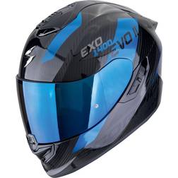 Scorpion EXO-1400 Evo II Carbon Air Platted Helmet, black-blue, for Men