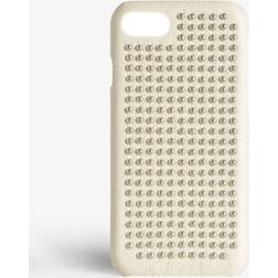 The Case Factory Borchie Nappa Ivory Silver Studs