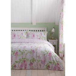 Dreams & Drapes Wisteria Set Duvet Cover Pink, Purple