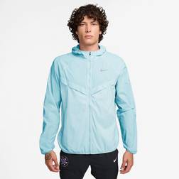 Nike Stride Dri-FIT UV Hooded Running Jacket - Glacier Blue