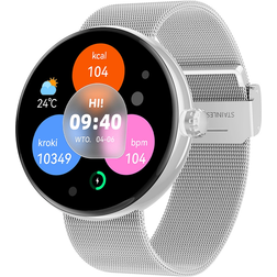 Forever Bluetooth Call Connected Watch Silver