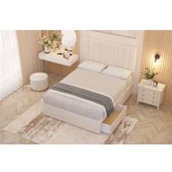 Somnior Plush Velvet 2 Drawer Divan Bed Set Double