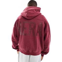 Hera Washed Graphic Hoodie - Oxblood Red