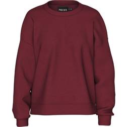 Pieces Överdimensionerad Sweatshirt - Tawny Port