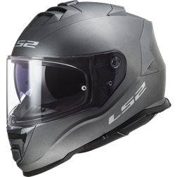 LS2 FF800 Storm II Solid Integralhelm - Silber Erwachsene, Herren