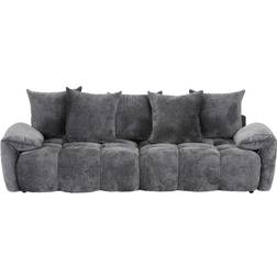 home24 Bigsofa Anthrazit Sofa 3-Sitzer, 3,5-Sitzer, 5-Sitzer