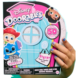 Just Play Disney Doorables Pixel Perfect Multi Peek, 3,8 cm stora samlarfigurer, en överraskning bakom varje dörr, barnleksaker från 5 år
