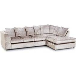 Furnishings For Less UK Crystal Crushed Velvet Large Corner Sofa
