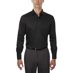 Van Heusen Men's Fitted Stretch Wrinkle Free Sateen Solid Dress Shirt