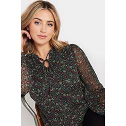 M&S Floral Print Long Sleeve Blouse