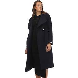 Ted Baker Women's Wool Wrap Coat - Blue