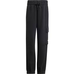 adidas Sportswear Junior Boys Essentials Joggers - Black/White