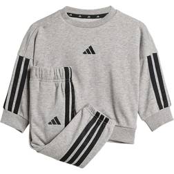 adidas Essentials Joggers Set - Medium Grey Heather/Clear Pink