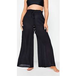 Yours Plus Size Wide Leg Beach Trousers