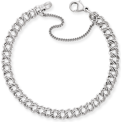 James Avery Light Double Curb Charm Bracelet - Silver