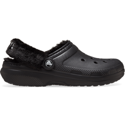 Crocs Classic Fuzz Lined Clog - Black