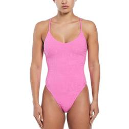 Nike Swim Terry One Piece Retro Flow - Pink