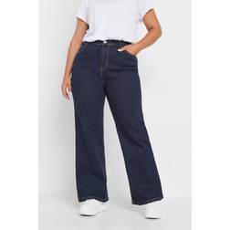 Yours Jeans Mit Weitem Bein - Indigoblau