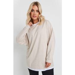 Yours 2-In-1 Contrast Trim Jumper - Light Beige