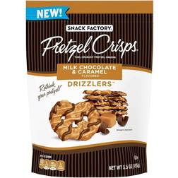 Snack Factory Factory Pretzel Crisps Drizzlers Milk Chocolate Caramel Drizzled