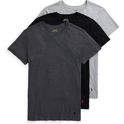 Ralph Lauren Slim Fit Cotton Wicking T-shirt 3-pack - Black/Grey Combo