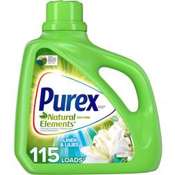 Purex Ultra Natural Elements HE Liquid Detergent, Linen & Lilies, 150oz Bottle, 4/Ctn