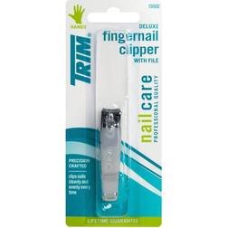 Trim Nail Care Quality Steel Deluxe Fingernail Clipper with File