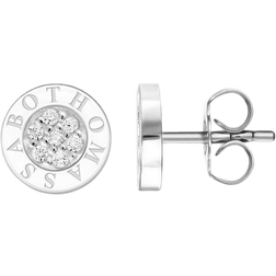 Thomas Sabo Clous d'oreilles classique pavé blanc bianco H1547-051-14 argenté/blanc