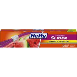 Hefty Slider Jumbo Ziplock Bag 12 2.5gal