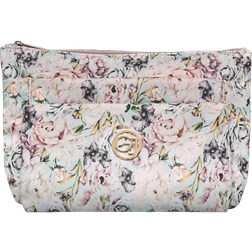 Gillian Jones 3-Room Cosmetic Bag - Rose Flowerp