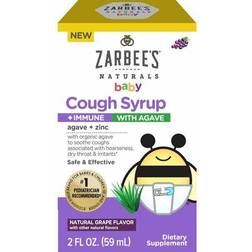 Zarbee s Baby Cough Syrup + Immune with Agave & Zinc Grape Flavor 2