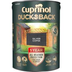 Cuprinol 5 Year Ducksback Wood Protection Silver Copse 5L