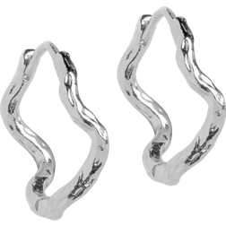 ENAMEL Copenhagen Holly Large Hoops - Silver