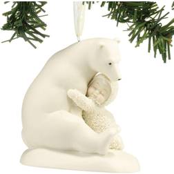 Department 56 Snow Babies Big Bear Hug White Christmas Tree Ornament 8.3cm