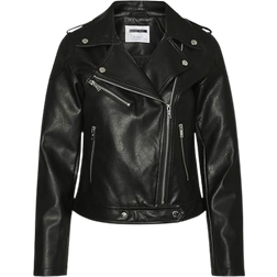 Noisy May Rollo Black Veste en Cuir - 27017175