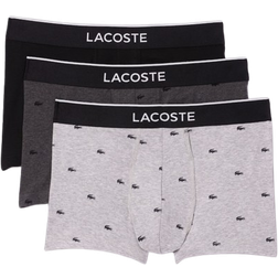 Lacoste 3-Pack Signature Trunks Men Boxers & Briefs - Nero