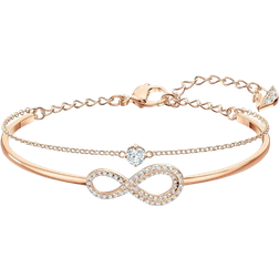 Swarovski Hyperbola Bangle - Rose Gold/Transparent