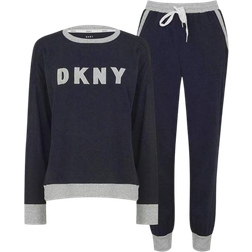 DKNY Signature Logo Joggers Pyjama Set - Navy