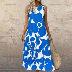 Shein Lässiges Kleid mit Blume Muster - Ärmellos
