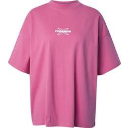 Pegador Belly Heavy Oversized T-Shirt - Hellpink/Weiß