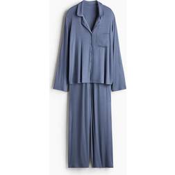 H&M Trikåpyjamas - Blå