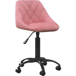 vidaXL Rosa Sammet Kontorsstol
