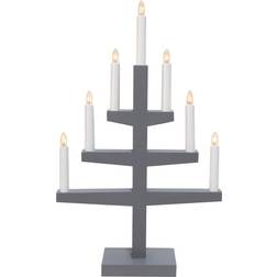 Star Trading Staircase 7L Grey Candle Bridge 34cm