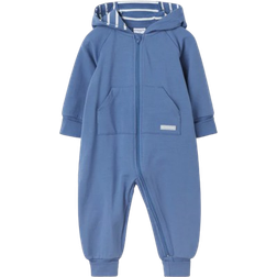 Polarn O. Pyret Baby All-in-one Soft Sweatshirt - Blue