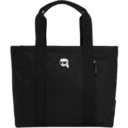 Karl Lagerfeld Ikon Large Nylon Tote Bag - Black