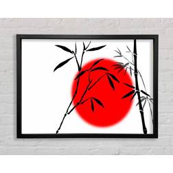 Wallart-Direct East Asia Black Framed Art 20.3x30.5cm
