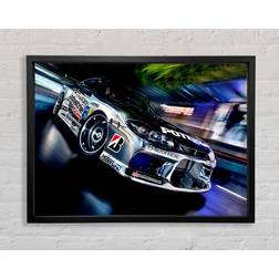 Wallart-Direct Drift Racer Standard Black Framed Art 30.5x20.3cm
