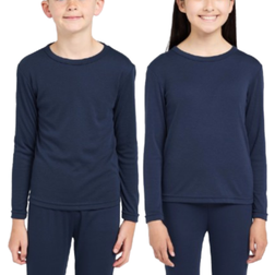 PETER STORM Kid's Long Sleeve Thermal Crew Baselayer Top - Navy