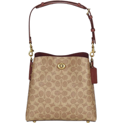 Coach Bolso Cc Sig Wllw Bckt C3890 Marrón 00